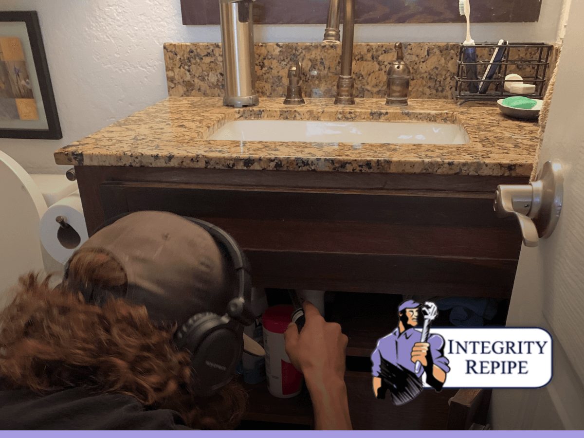 Integrity Repipe's experienced plumber performs a plumbing inspection